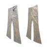 ZJ151 Men's 13.6 OZ Stretch Foil Hot‑Stamping Coated Flared Jeans