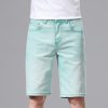 2708 Men's 10.2 OZ Slim Fit Colored Denim Shorts