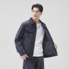 Y1506 Men's Chenille Tone‑on‑Tone Jacquard Denim Jackets
