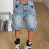1788101117572825.jpg 237 Women's 11.8 OZ 90s Retro Vintage Acid Snow Wash Baggy Bermuda Jorts Denim Shorts