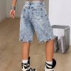 1788101124568723.jpg 237 Women's 11.8 OZ 90s Retro Vintage Acid Snow Wash Baggy Bermuda Jorts Denim Shorts