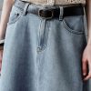 1788126680263124.jpg Women's 12.8 OZ High Rise Minimalist A‑line Midi Denim Skirts