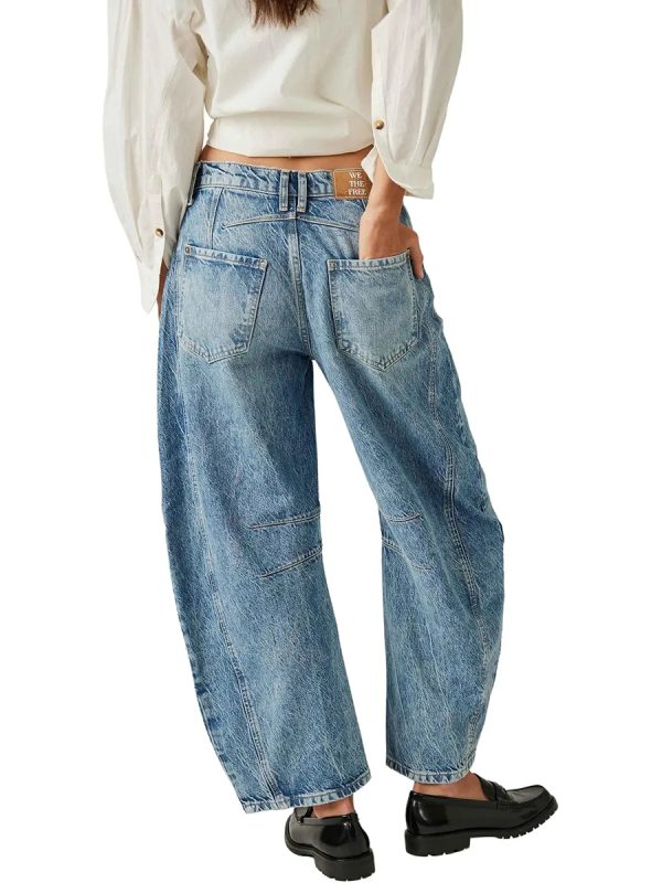 1788141876614813.jpg Women's 11.8 OZ Mid Rise Rigid Acid Stone Wash Barrel Ankle‑length Jeans