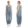 Women's 12.5 OZ Workwear Cropped Ankle‑length Barrel Overalls