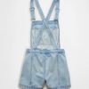 1788144776515022.jpg Women's 10.5 OZ Salt Wash Denim Short Bib Overalls