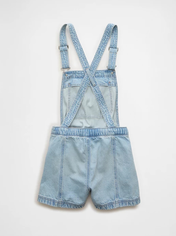 1788144776515022.jpg Women's 10.5 OZ Salt Wash Denim Short Bib Overalls