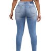 1788170264648658.jpg Women's 10.8 OZ Plus Size High Rise Destroyed Ripped Ankle Length Cropped Skinny Jeans