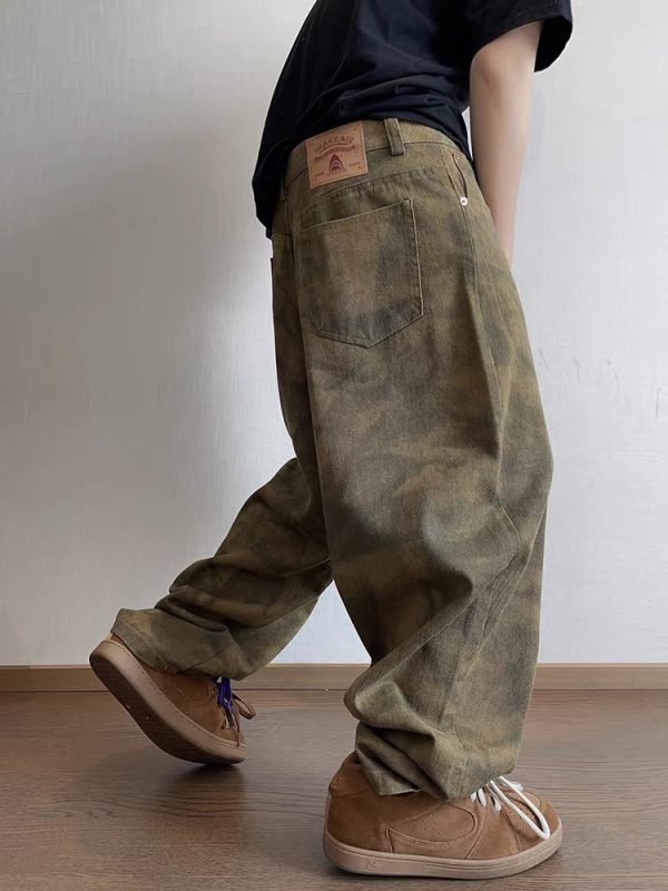 1788616162439540.jpg CAMO002 Men's Camo Digital All Over Printing Baggy Wide Leg Pants