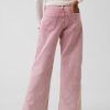 10 OZ Big Girls Y2K Pink Low Rise Wide Leg Cargo Jeans
