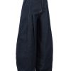 3066 Men's 10.8 OZ Baggy Raw Dark Indigo Denim Pleated Balloon Jeans