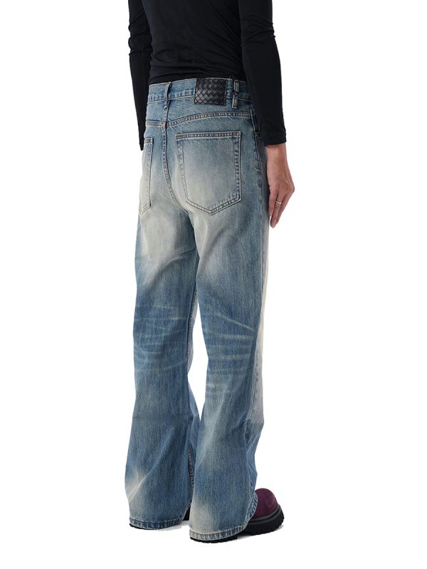 Q213  Men's 14 OZ 100% Cotton Classic Five Pockets Bootcut Jeans