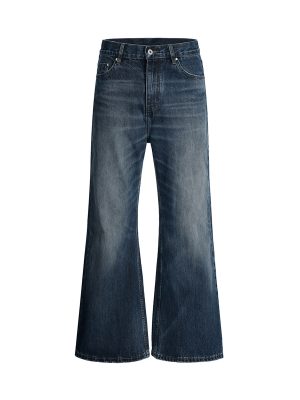 1788827031302468.jpg Q215 Men's 14.5 OZ 100% Cotton Classic Five Pockets Bootcut Jeans