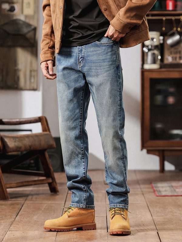 5067  Men's 12.8 OZ Selvedge Slim Fit Straight Denim Jeans