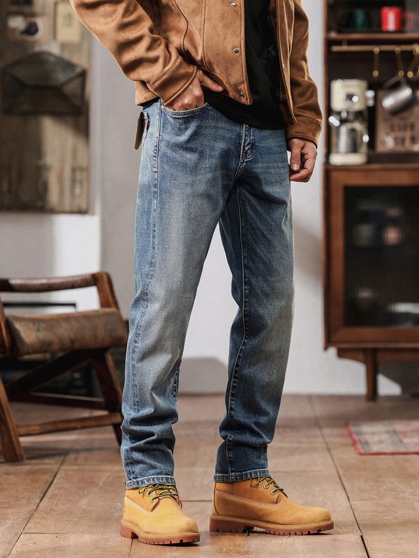 5067  Men's 12.8 OZ Selvedge Slim Fit Straight Denim Jeans