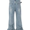 T-GJ019  Men's 13.5 OZ High Rise Light Stone Wash Flare Jeans