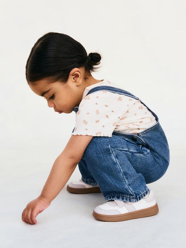 1788963964572864.jpg Baby Girls 9 OZ Lyocell Bib Denim Overalls