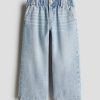 1789052411843945.jpg HMKD021 Daisy Wide Leg Paper-Bag Jeans Cotton 100% 2-8