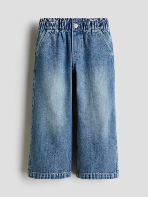 1789052571897831.jpg HMKD021 Daisy Wide Leg Paper-Bag Jeans Cotton 100% 2-8