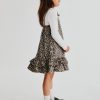 HMKD031  Bow-Detail Denim Dress  Cotton 100%   2-8