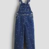HMKD032  Patterned denim dungarees  Cotton 100%  2-8