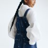 HMKD032  Patterned denim dungarees  Cotton 100%  2-8