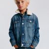 HMKD049  Denim Jacket with Teddy Fleece Collar  ShellCotton 100%  ShellCotton 100% Sleeve liningPoly