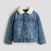 HMKD049  Denim Jacket with Teddy Fleece Collar  ShellCotton 100%  ShellCotton 100% Sleeve liningPoly
