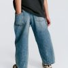 1789068622991779.jpg HMKD018 Loose-Fit Barrel-Leg Jeans Cotton 100% 2-8