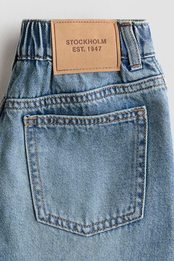 1789068655363612.jpg HMKD018 Loose-Fit Barrel-Leg Jeans Cotton 100% 2-8