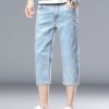 894  Men's 10.8 OZ Stretch Slim Fit Denim 7/10 Length Capris Jeans
