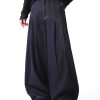 3066 Men's 10.8 OZ Baggy Raw Dark Indigo Denim Pleated Balloon Jeans