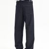 DK3057  Men's 12 OZ Dark Blue Black Raw Denim Relaxed Straight Jeans