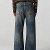1790220832457078.jpg DL3100 Men's 13.2 OZ Distressed Vintage Wash Bootcut Jeans
