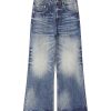 DL3111  Men's 12.2 OZ Vintage Faded Wash Bootcut Jeans