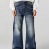 DL3111  Men's 12.2 OZ Vintage Faded Wash Bootcut Jeans