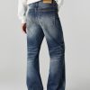 DL3111  Men's 12.2 OZ Vintage Faded Wash Bootcut Jeans