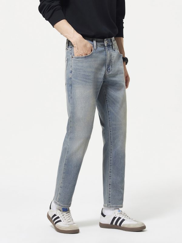 5001  Men's 10.8 OZ Stretch Slim Straight 9/10 Ankle Length Jeans