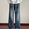 LL693R1  Men's 11 OZ Elastic Waist Winter Fox Fleece Lined Jeans
