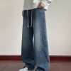 LL693R1  Men's 11 OZ Elastic Waist Winter Fox Fleece Lined Jeans