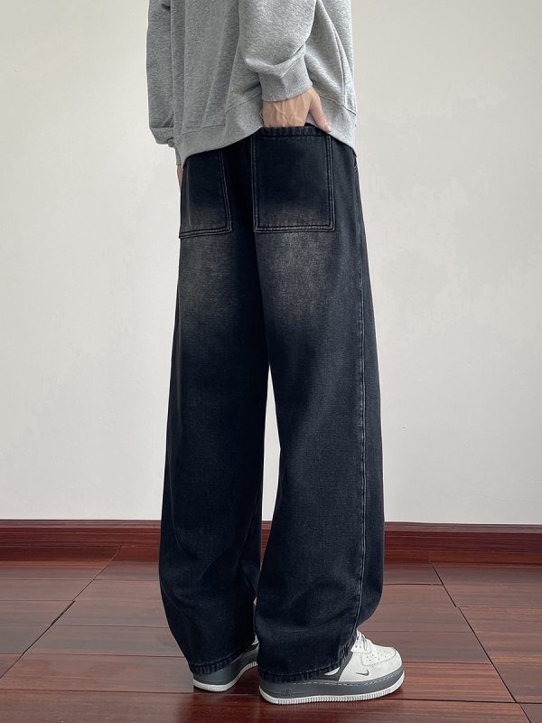 LL693R1  Men's 11 OZ Elastic Waist Winter Fox Fleece Lined Jeans